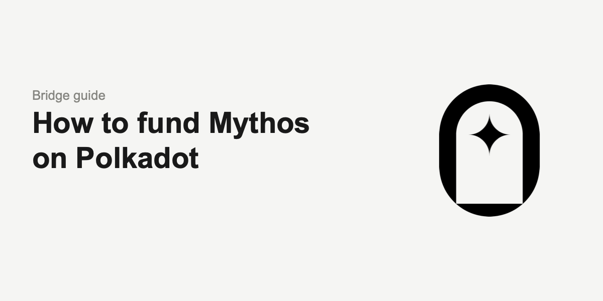 How to fund Mythos on Polkadot